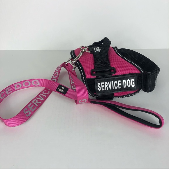 Industrial Puppy Reflective Service Dog Harness & Leash - Picture 10 of 10
